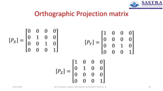 14_world to viewing coordinate - Projection transformations ...
