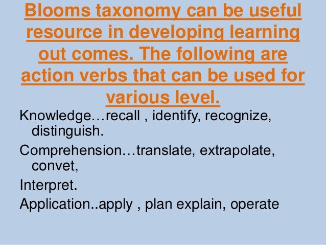 Writing Learning Objectives