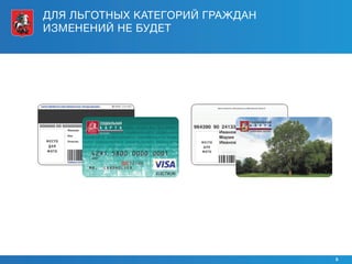 ДЛЯ ЛЬГОТНЫХ КАТЕГОРИЙ ГРАЖДАН
ИЗМЕНЕНИЙ НЕ БУДЕТ




                                 5
 