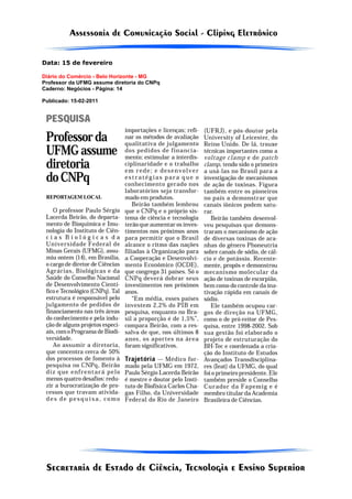 Data: 15 de fevereiro

Diário do Comércio - Belo Horizonte - MG
Professor da UFMG assume diretoria do CNPq
Caderno: Negócios - Página: 14

Publicado: 15-02-2011
 