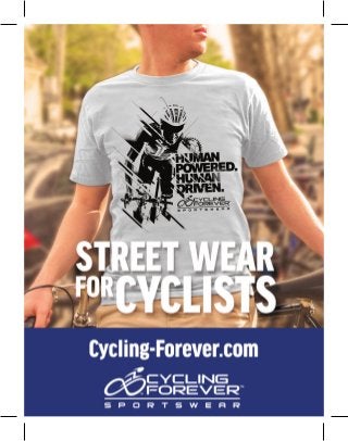 15 0302-1 cycling forever ad roadbikewhtshrt - cycle california