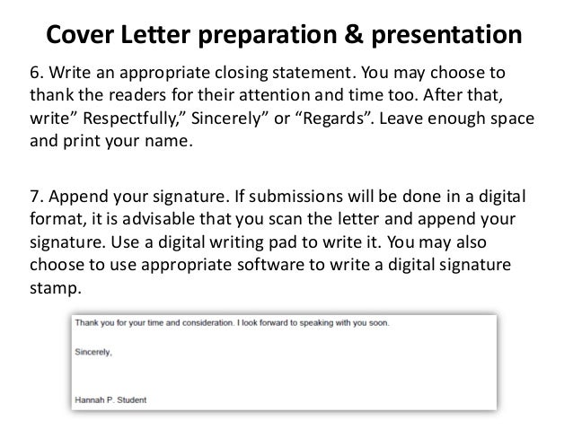 speeches and technical reports essays film and television articles digital signatures on cover letters