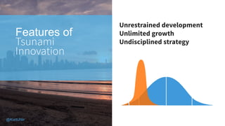 04
Features of
Tsunami
Innovation
Unrestrained development
Unlimited growth
Undisciplined strategy
@KurtUhlir
 