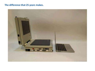 The difference that 25 years makes.
 