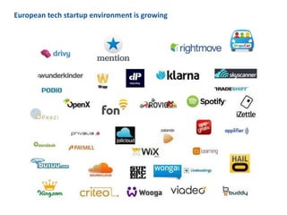 European tech startup environment is growing
 