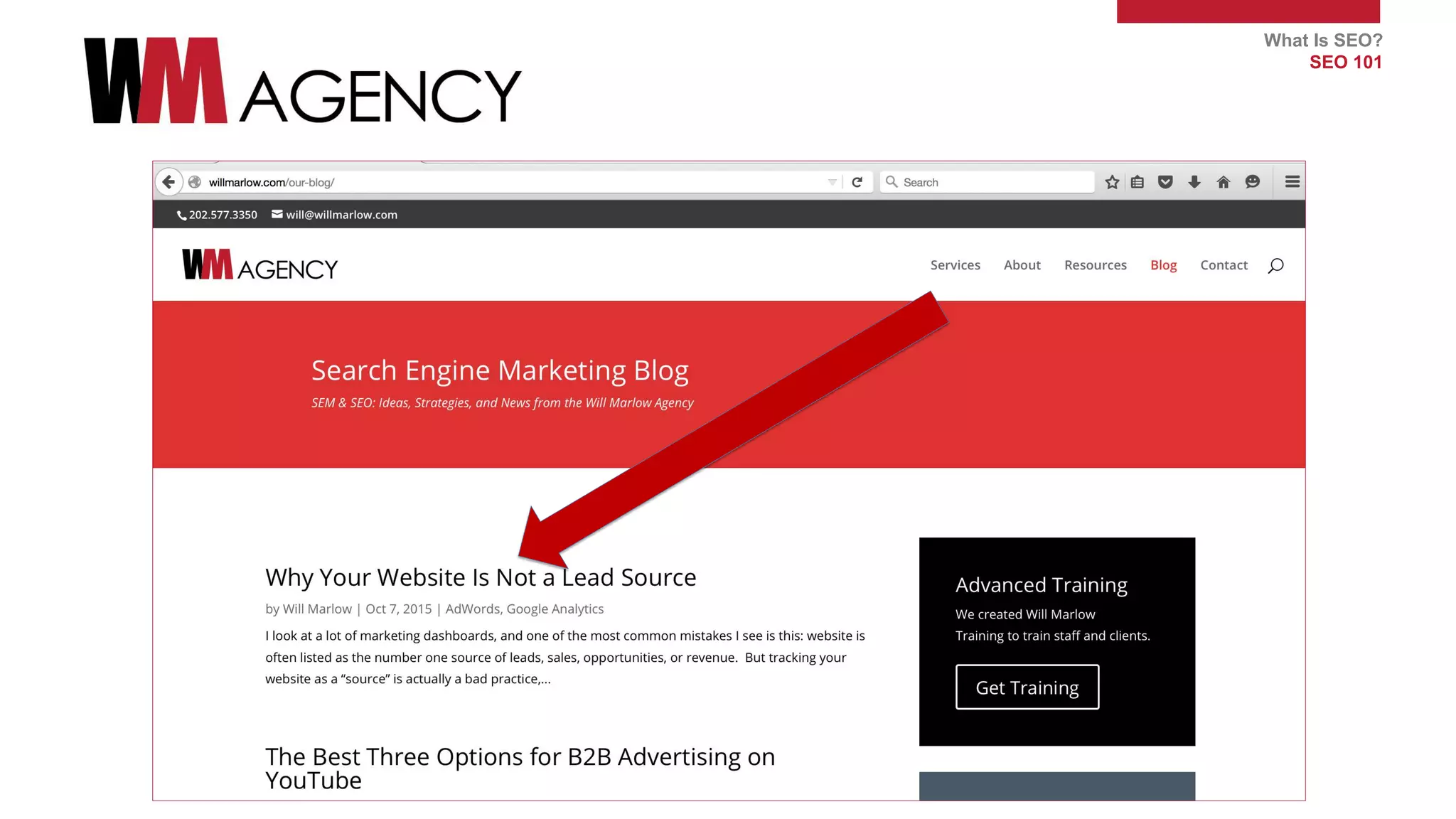 What Is SEO?
SEO 101
 