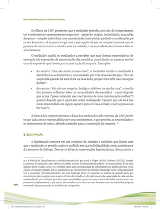 Manual de Mediação e Conciliação para Defensoria Pública