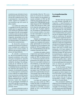 “Informe sobre Desarrollo Humano en la Provincia de Buenos Aires 2004: Integracion Social de la Juventud” (UNDP) 2004