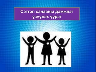 Сэтгэл санааны дэмжлэг
     үзүүлэх үүрэг
 