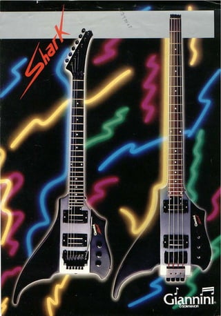 Catálogo Giannini Guitarra e Baixo 1980 (Shark)