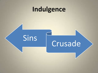 Indulgence

Sins

Crusade

 