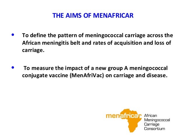 The impact of MenAfriVac on serogroup A invasive meningococcal diseas…