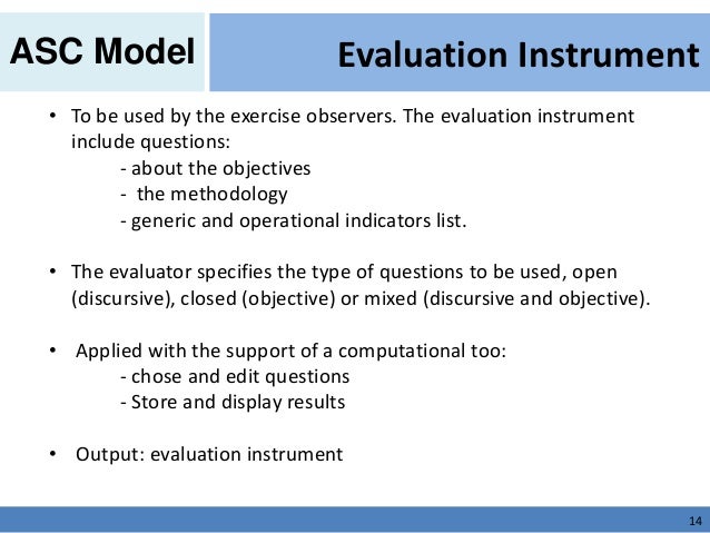 ASC Model: A Process Model for the Evaluation of Simulated Field Exer…