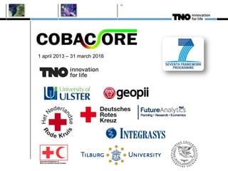 13
1 april 2013 – 31 march 2016
 