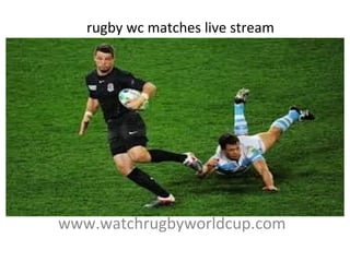 rugby wc matches live stream
www.watchrugbyworldcup.com
 