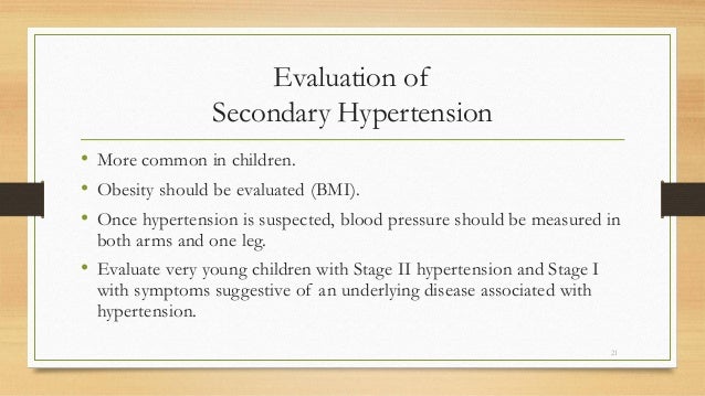 Obesity secondary hypertension