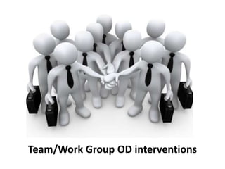 Team/Work Group OD interventions
 