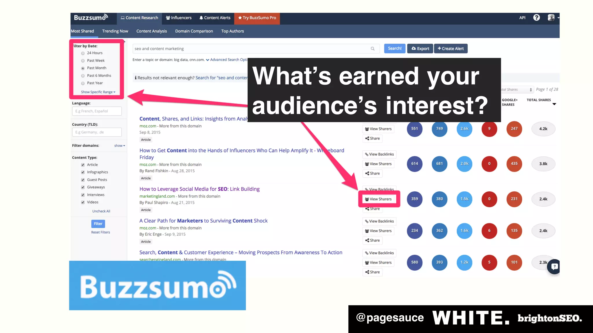 @pagesauce
What’s earned your
audience’s interest?
 
