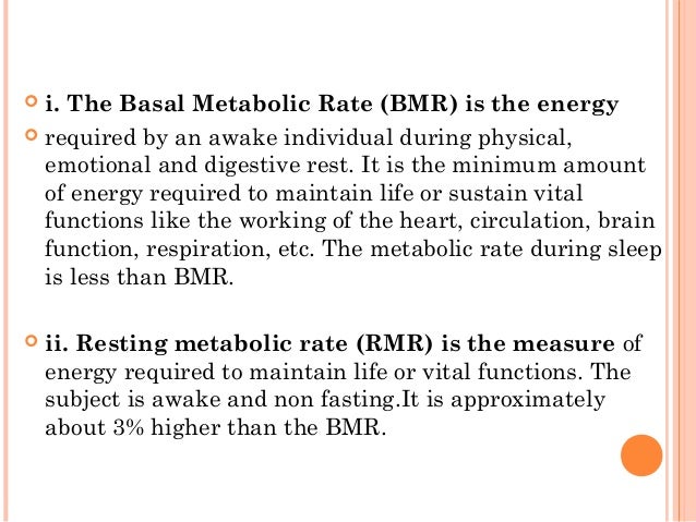 15 Bmr Energy Requirement