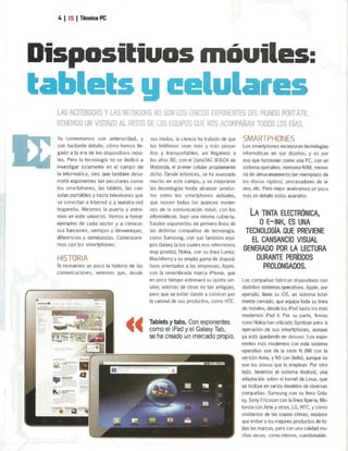 Tablets y celulares