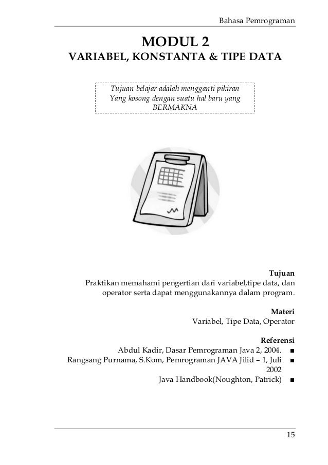 15. modul bahasa pemrograman (java)