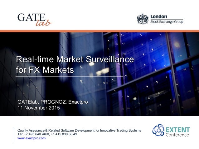 Extent 2015 Real Time Market Surveillance For Fx Markets - 