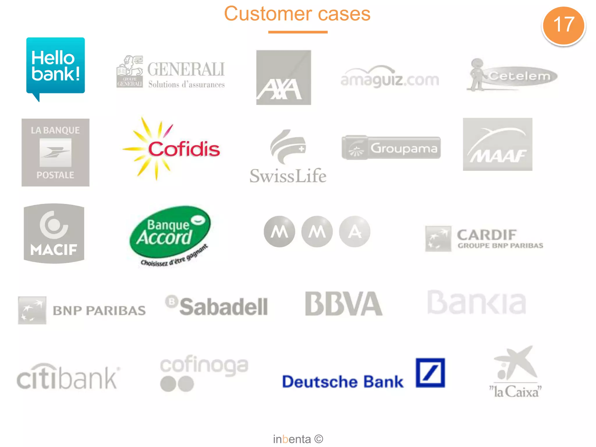 Customer cases
17
inbenta ©
 