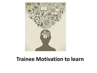 Trainee Motivation to learn
 