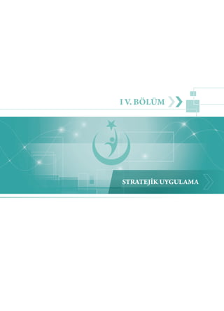 STRATEJİK UYGULAMA
I V. BÖLÜM
 