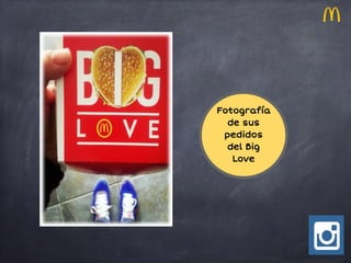 Fotografía
de sus
pedidos
del Big
Love
 