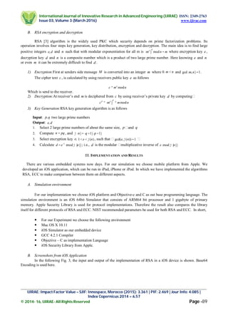 A Comparative Study of RSA and ECC and Implementation of ECC on ...