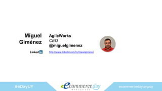 Miguel
Giménez
AgileWorks
CEO
@miguelgimenez
http://www.linkedin.com/in/miguelgimenez
 