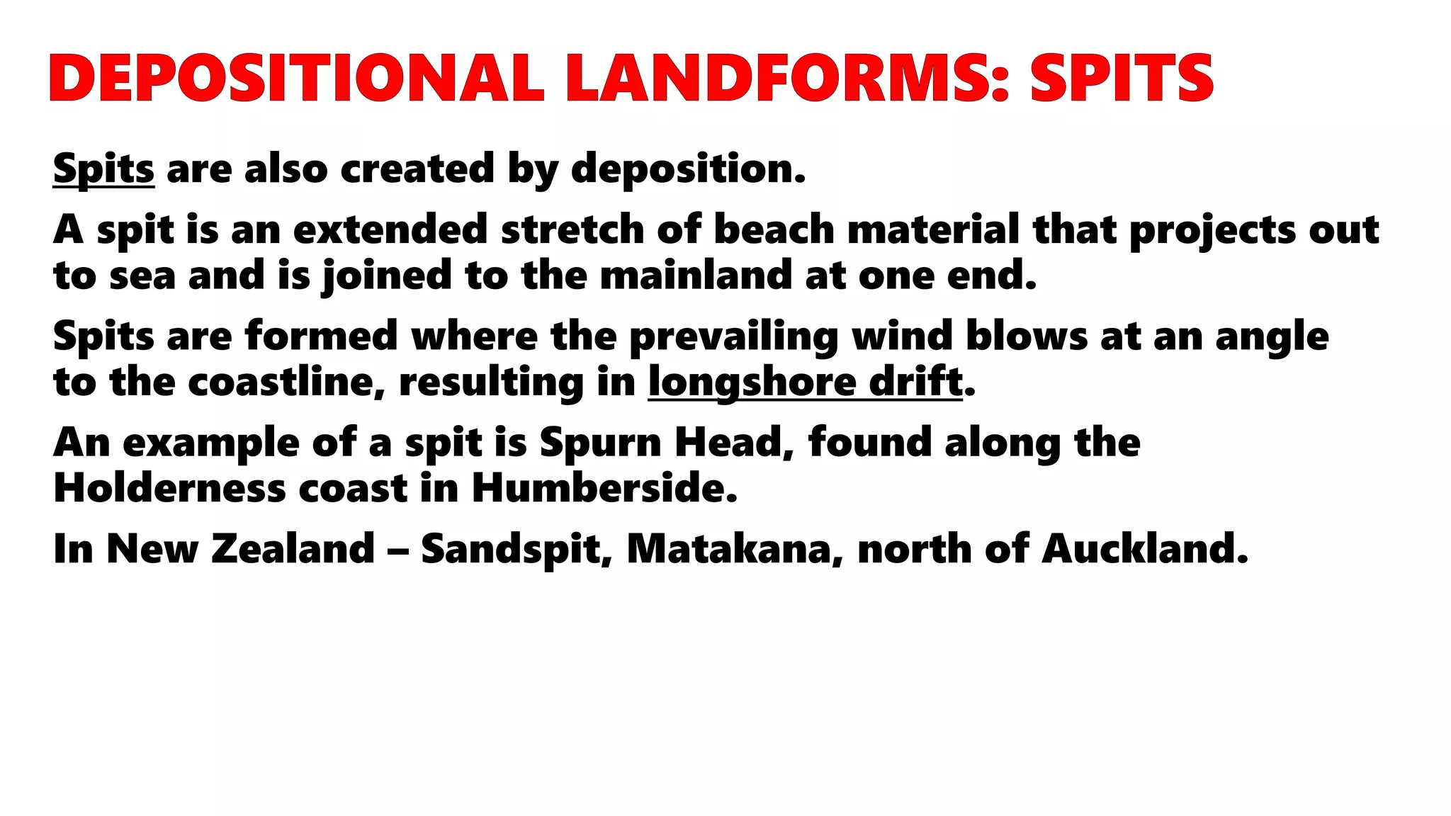 GEOGRAPHY IGCSE: COASTAL LANDFORMS | PPTX
