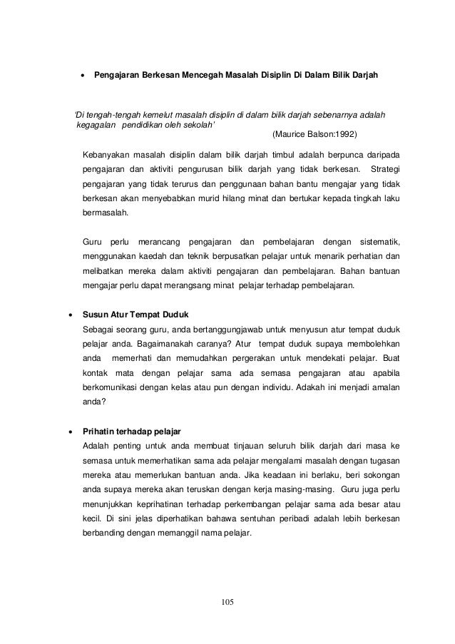 masalah pengajaran dan pembelajaran dalam bilik darjah masalah pengajaran dan pembelajaran dalam bilik darjah