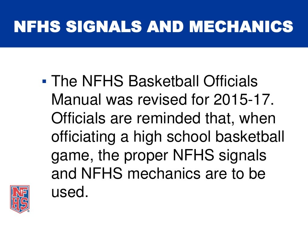 2015 2017 Basketball Three Man Mechanics NFHS