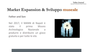 Market Expansion & Sviluppo museale
Father and Son
Nel 2017, il MANN di Napoli è
stato il primo Museo
Archeologico Naziona...