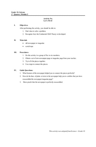 15.1 activity and rubrics | PDF