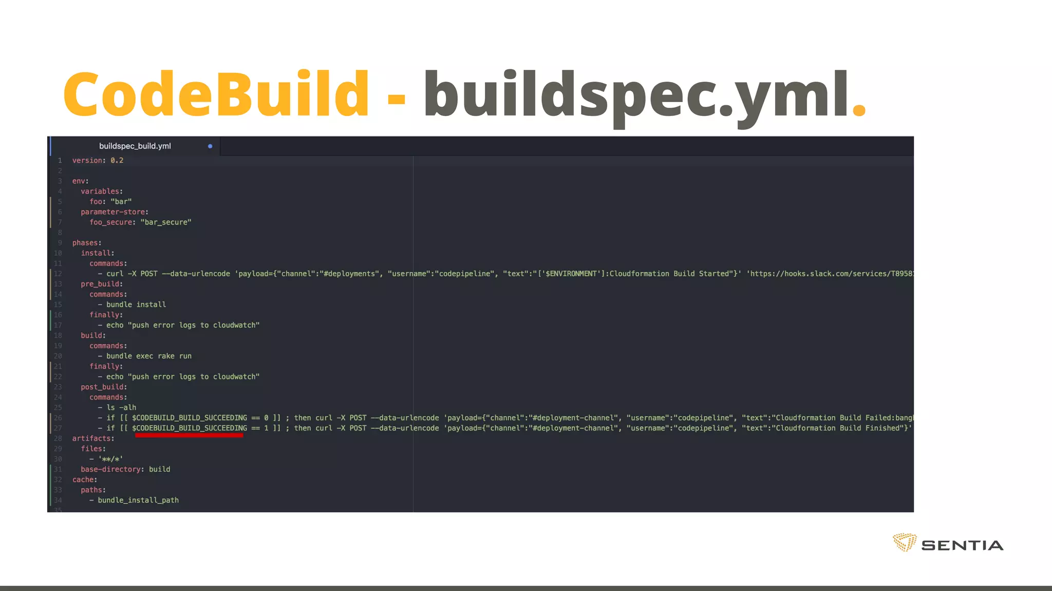 CodeBuild - buildspec.yml. 