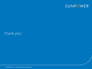 Confidential | © 2018 SunPower Corporation
Thank you!
 