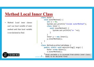 Java Inner Classes | PPT