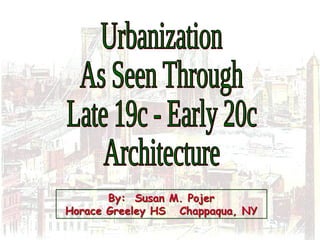 By: Susan M. Pojer
Horace Greeley HS Chappaqua, NY
By: Susan M. Pojer
Horace Greeley HS Chappaqua, NY
 