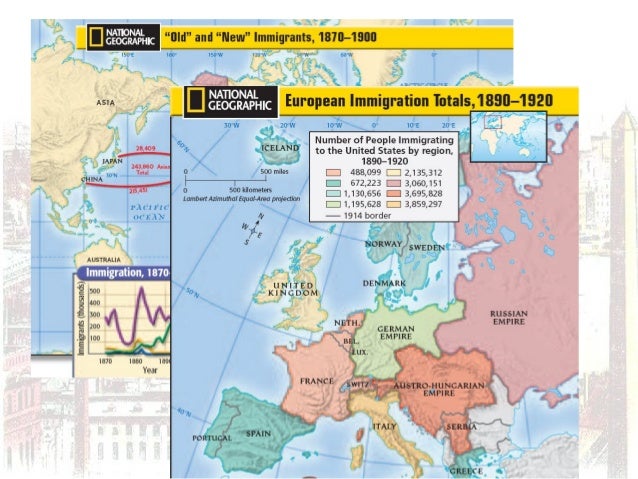 pix Old Immigrants Vs New Immigrants Map slideshare