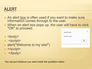 Message Box in JS | PPTX