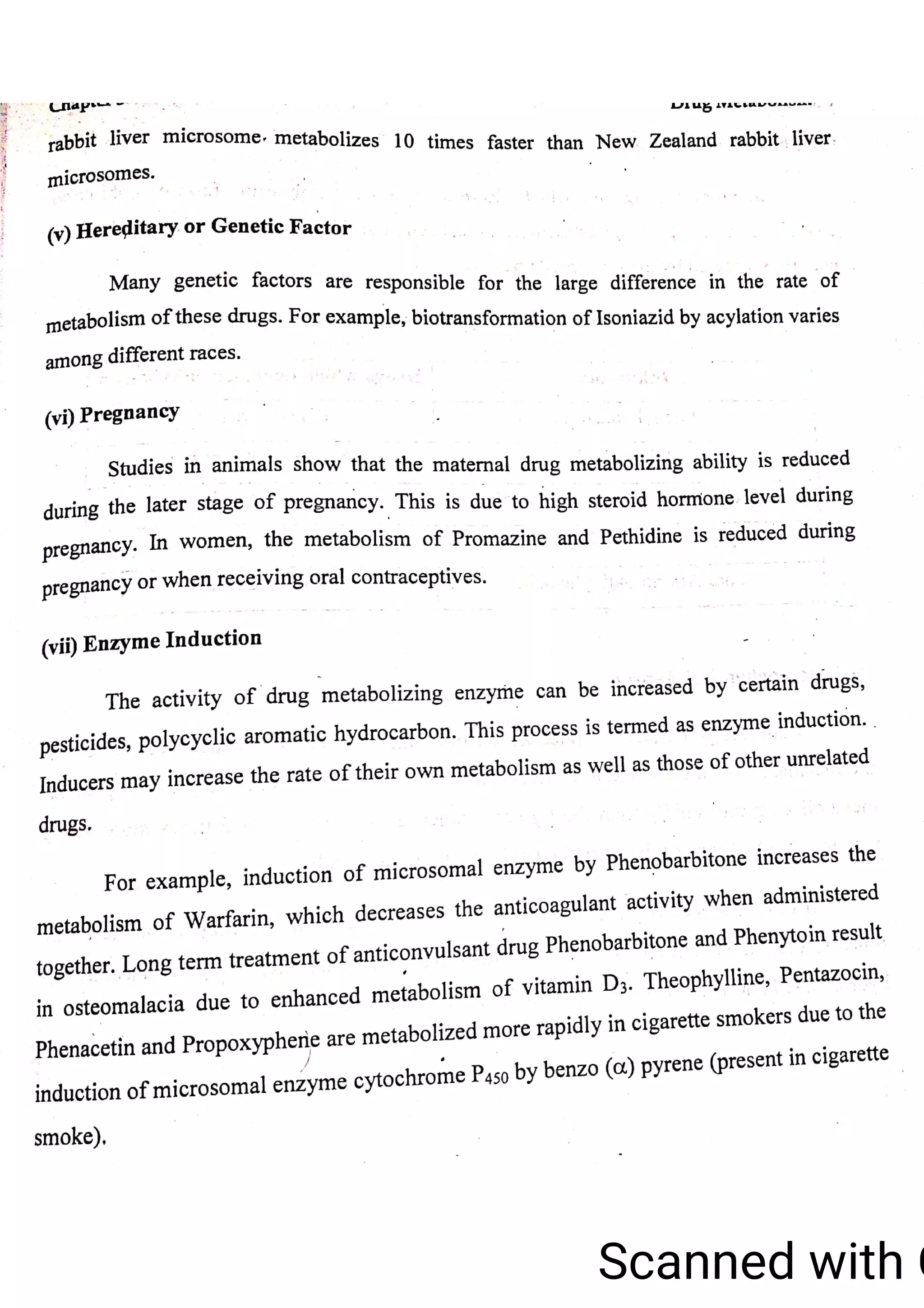 Factors affecting metabolism Reference 01