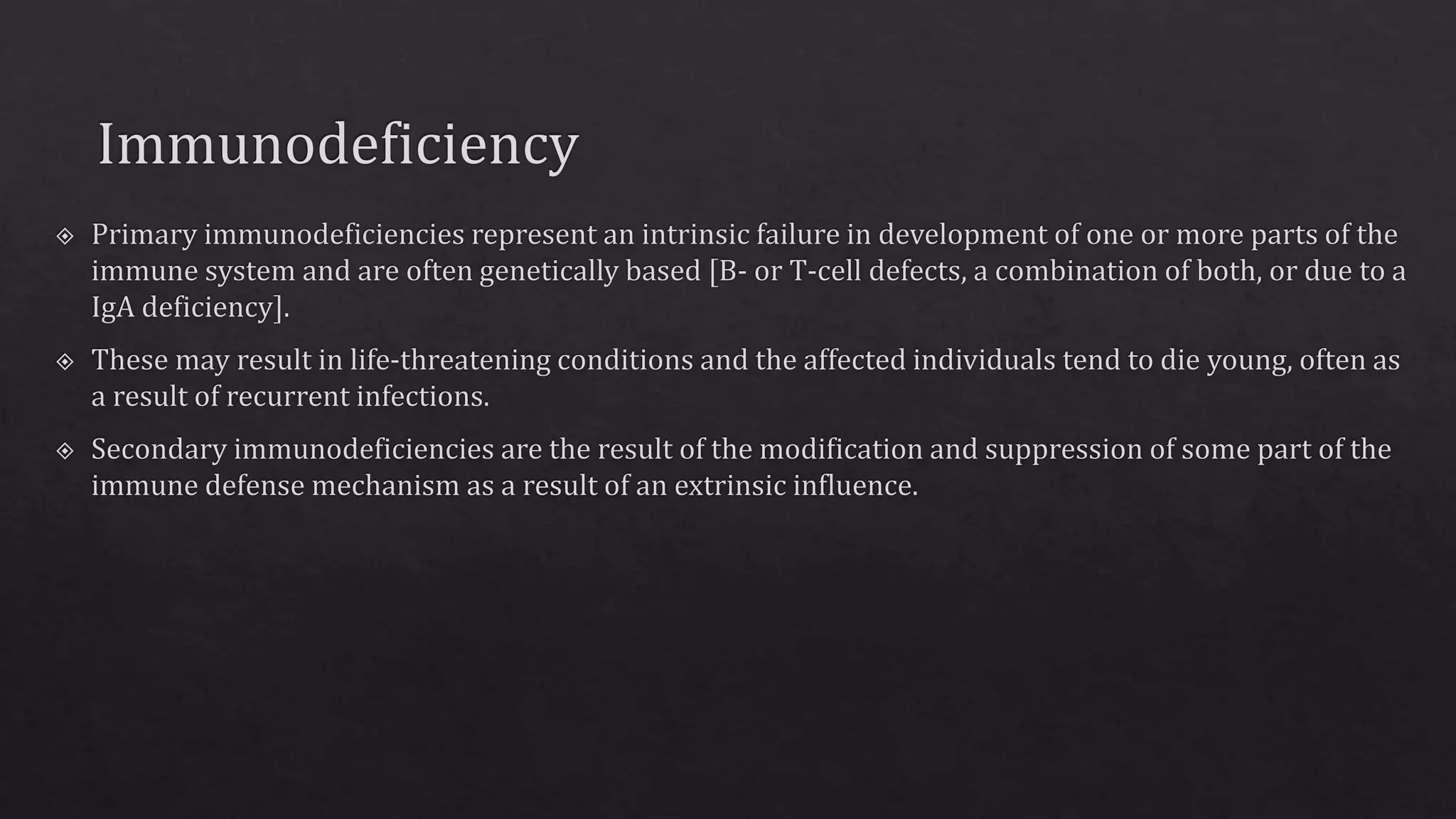 Immunodeficiency, Hypersensitivity and Autoimmune Diseases | PPTX