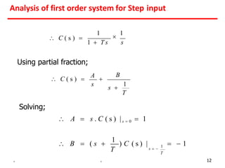 time domain analysis, Rise Time, Delay time, Damping Ratio, Overshoot ...