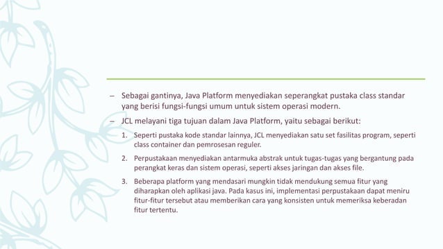 15. konsep java class library (jcl) | PPTX