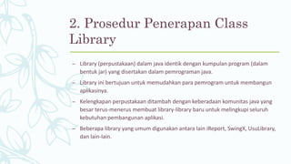 15. konsep java class library (jcl) | PPTX