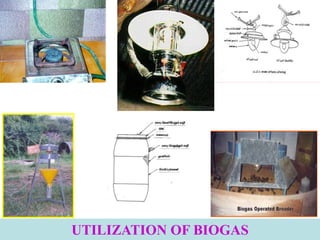 UTILIZATION OF BIOGAS
 