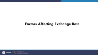 Factors Affecting Exchange Rate
 